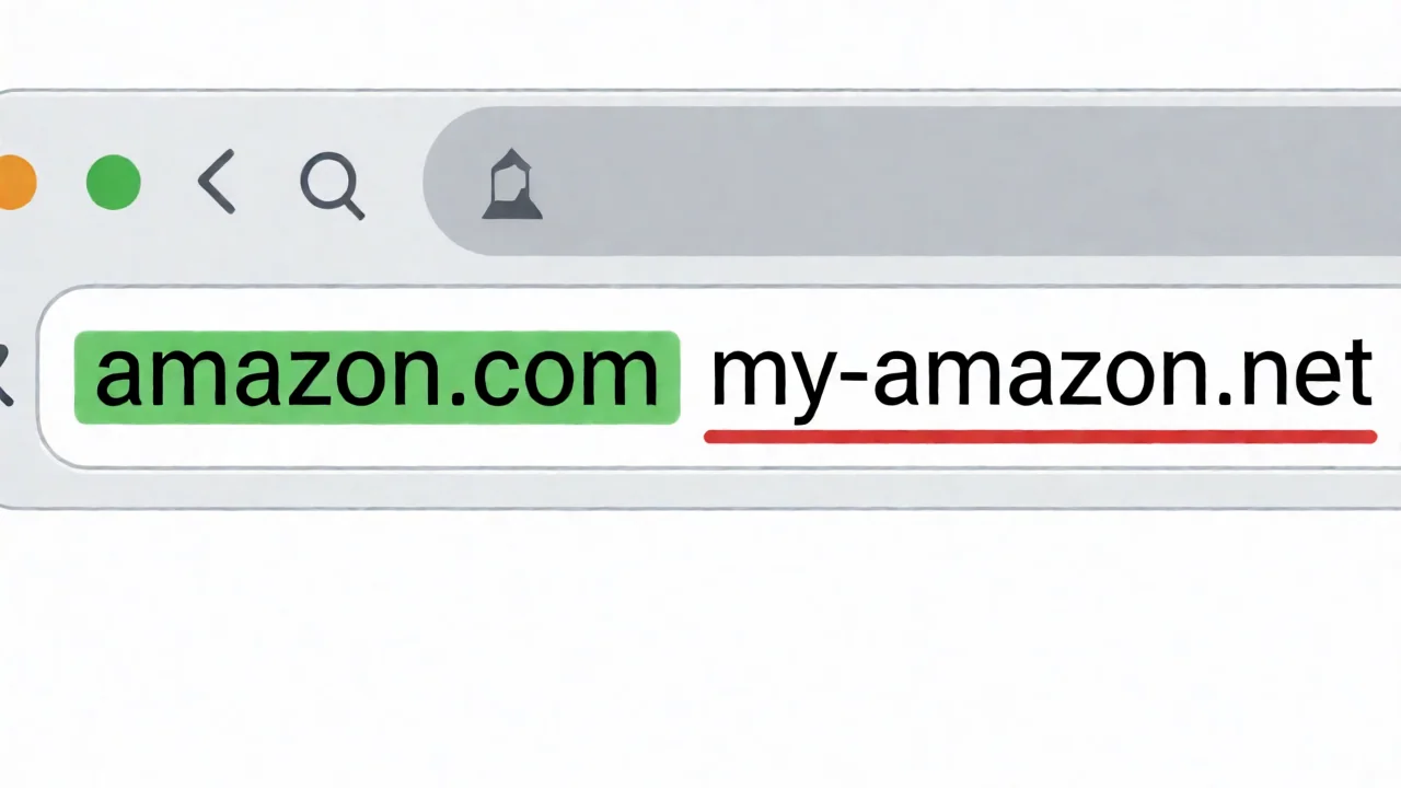 Amazon偽サイトのURL例